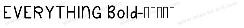 EVERYTHING Bold字体转换